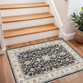 2x3 Washable Hallway Runner Rug - Non-Slip Stain Resistant Runner Rug Durable Kitchen Rugs and Mats Non Skid Waterproof Indoor Carpet Ultra Soft Runner for Living Room Bedroom Bathroom (Black, 2X3)
