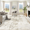 XLUEZ 8x10 Area Rugs for Living Room, Washable Modern Abstract Large Area Rug Neutral Soft Non Slip Kids Rug Stain Resistant Indoor Carpet for Bedroom Nursery Dining Room Playroom(BeigeBrown, 8'x10')