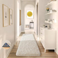Ophanie 2x8 Runner Rug for Hallway, Upgrade Non-Slip Fluffy Soft Bedside Rugs, Bedroom Living Room Ivory Shaggy Carpet for Kids Girls Boys Dorm Nursery Home Decor Aesthetic