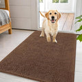 OLANLY Dog Door Mat for Muddy Paws 44x32, Absorbs Moisture and Dirt, Absorbent Non-Slip Washable Doormat, Quick Dry Chenille Mud Mat for Dogs, Entry Indoor Entryway Carpet for Inside Floor, Mocha