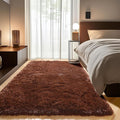 ONASAR Brown Area Rugs for Bedroom Living Room, Fluffy 4x6 Indoor Bedside Floor Throw Rug, Soft Plush Shaggy Carpet for Nursery Kids Girls Boys Teen Dorm Home Office Decor Aesthetic