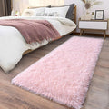 Soft Shag Runner Rugs for Girls Bedroom, 2x6 Pink Fluffy Throw Area Rug Non Slip for Hallways Kids Bedside Dorm, Long Shaggy Furry Carpet for Nursery Living Room