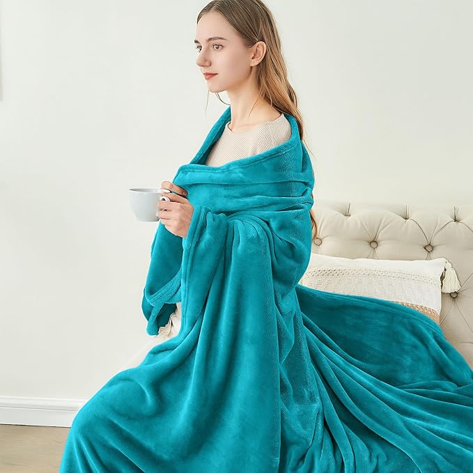 BEDELITE Fleece Blanket Twin Size Bluebird Throw Blankets for Couch & Bed, 300GSM Luxury Plush Cozy Fuzzy Blanket 60x80 inches, Super Soft Warm Lightweight Throw Blanket for Travel Camping