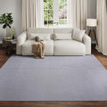 YDKGL Boho Washable Area Rugs 6x9 ft, Non Slip Area Rug for Living Room, Braided Office Rugs Bedroom Rug Woven Washable Indoor Floor Carpets for Office Dining Bedroom Living Room, Easy to Clean, Gray