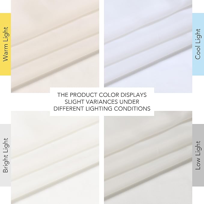 NICETOWN Natural Voile Sheer Bedroom Curtains 84 Inches Long, Grommet Airy & Lightweight Window Treatments Light Filtering for Living Room/Bedroom,W54 x L84, Set of 2