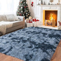 Pionblank Large Rug for Living Room 6x9 Feet, Modern Soft Shag Area Rug, Plush Fuzzy Carpet for Bedroom Girls Boys Room Home Nursery Teens Dorm Decor, Blue Grey