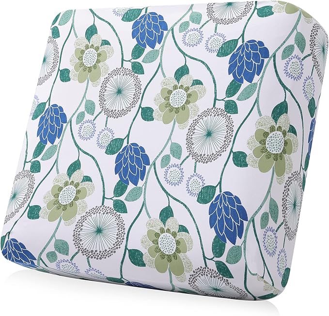 Smiry Printed Couch Cushion Covers, Stretch Soft Couch Covers for Sofa, Washable Non-Slip Sofa Slipcover Furniture Protector for Indoor and Outdoor (1 Pack, Light Green)