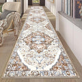 HEBE Hallway Runner Rug 2'8''x14' Washable Vintage Distressed Area Rugs Non Slip Laundry Rug Runner Boho Floor Carpet Runners for Hallways Entryway Laundry Room Kitchen Bathroom