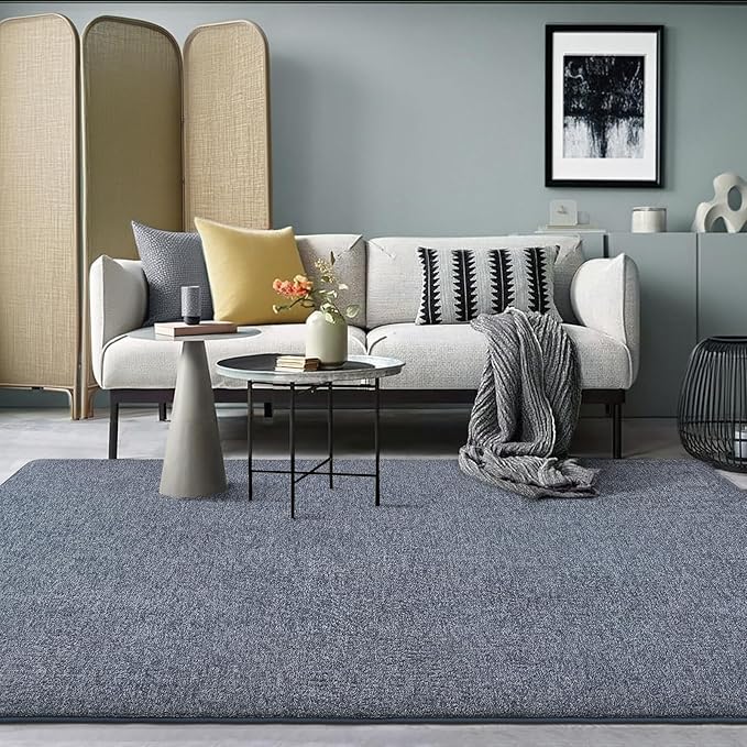 AROGAN Washable 2x6 Runner Rug for Hallway, Long Runner Rugs wtih Soft Memory Foam for Bedroom, Non Slip Backing Carpet Runners for Hallways, Kitchen, Bathroom, Entryway Home Decor, Navy Blue