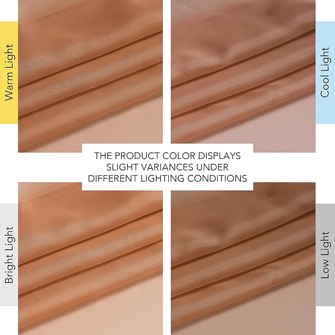 NICETOWN Terracotta Sheer Curtains, Grommet Voile Sheer Window Treatments Airy & Elegant with Light Filtering for Kids Room/Living Room, Set of 2, W54 x L84