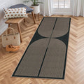 Lahome Enfys Modern Rainbow Hallway Runner Rug, 2x6 Washable Easy Jute Rugs for Entryway Kitchen Farmhouse Indoor Outdoor Carpet, Non Slip Runner for Porch Bedroom Laundry Front Door