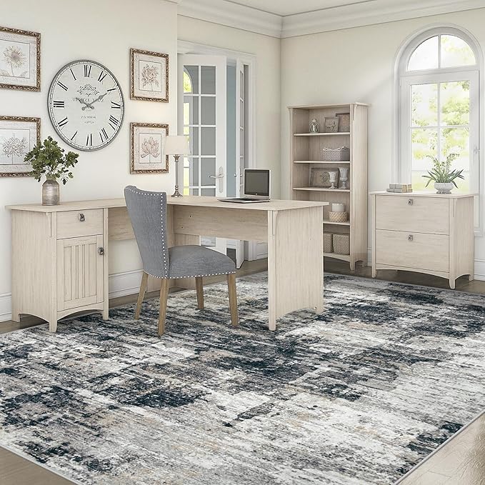 6x9 Area Rugs for Living Room, Washable Modern Abstract Large Area Rug Neutral Soft Non Slip Kids Rug Stain Resistant Indoor Carpet for Bedroom Nursery Dining Room Playroom(BlackGrey, 6'x9')