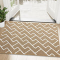 OLANLY Front Door Mat, Non-Slip Rubber Backing, Dirt Resistant and Absorbent, Washable, Easy to Clean Low-Profile Indoor Doormat for Back Door, Entryway, Inside Entrance, 48x32, Beige