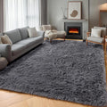 ONASAR Grey 6x9 Area Rugs for Living Room, Gray Large Fluffy Shag Rug for Bedroom, Ultra Soft Plush Big Indoor Floor Carpet for Kids Girls Boys Baby Teen Dorm Nursery Home Decor Aesthetic
