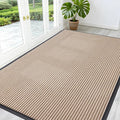 OLANLY Front Door Mat Indoor Outdoor Entrance, Waterproof Heavy Duty Doormat, Fade Resistant, Low Profile, Easy Clean Patio Porch Welcome Floor Mats for Entry, 59x40, Beige