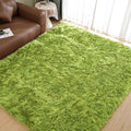 Goolela Lime Green Area Rug 8x10 Fluffy Fuzzy Furry Rug for Bedroom Living Room Faux Sheepskin Fur Shaggy Soft Rectangle