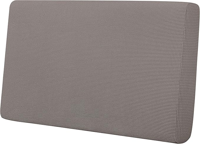 Easy-Going Stretch Loveseat Cushion Cover Sofa Cushion Furniture Protector Sofa Seat Sofa Slipcover Sofa Cover Soft Flexibility with Elastic Bottom(Loveseat Cushion, Taupe)