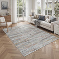 4x6 Rug - Stain Resistant Abstract Washable Rugs, Anti Slip Area Rugs for Living Room,Modern Low Pile Carpet with Rubber Backing Home Decor Small Area Rug