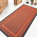 OLANLY Front Door Mat Indoor Outdoor Entrance, Waterproof All-Season, All-Weather Doormat, Sturdy Natural Rubber, Low Profile, Easy Clean Patio Porch Entryway Mat, 47x23, Vermillion Red