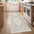 zesthome 2x6 Runner Rug for Hallways, Machine Washable Rug, Non Slip Vintage Low Pile Runners, Stain Resistant Runners for Entryway, Kitchen, Bathroom, Laundry Room, Corridor