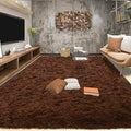 Tepook Area Rugs 9x12 for Living Room, Super Soft Fluffy Rugs for Bedroom, Modern Shaggy Rug Fuzzy Carpets for Kids, Plush Indoor Nursery Home Decor Rug with Non-Slip Bottom, Brown