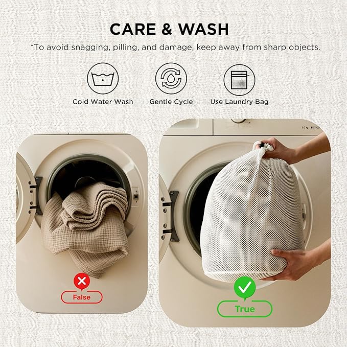 Bedsure 100% Cotton Muslin Blanket Queen Size for Bed - 4-Layer Breathable and Lightweight Thin Soft Summer Gauze Muslin Blankets for Adults, Light Brown, 90x90 Inches