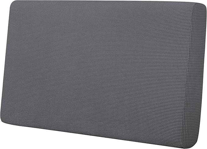 Easy-Going Stretch Loveseat Cushion Cover Sofa Cushion Furniture Protector Sofa Seat Sofa Slipcover Sofa Cover Soft Flexibility with Elastic Bottom(Loveseat Cushion, Grey)