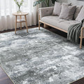 BEIMO Area Rugs 6x9 for Living Room Bedroom, Modern Abstract Machine Washable Rug, Large Soft Low Pile Floor Carpet with Non Slip Backing for Dining Room, Silver Grey