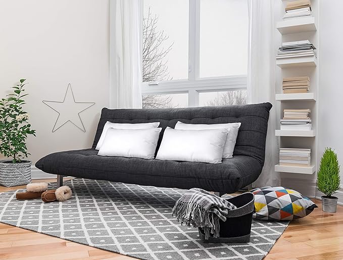 Utopia Bedding Throw Pillows (Set of 4, White) – 16 x 26 Inches Down Alternative Pillows for Bed, Sofa, and Couch - Fluffy Decorative Stuffer Pillow for Indoors & Outdoors
