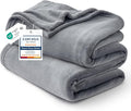 Bedsure GentleSoft Fleece Bed Blankets Full Size Grey - Soft Lightweight Plush Fuzzy Cozy Luxury Blanket Microfiber, 84x90 inches