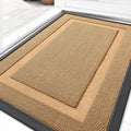OLANLY Front Door Mat Indoor Outdoor Entrance, Waterproof All-Season, All-Weather Doormat, Sturdy Natural Rubber, Low Profile, Easy Clean Patio Porch Entryway Mat, 35x23, Butter Yellow