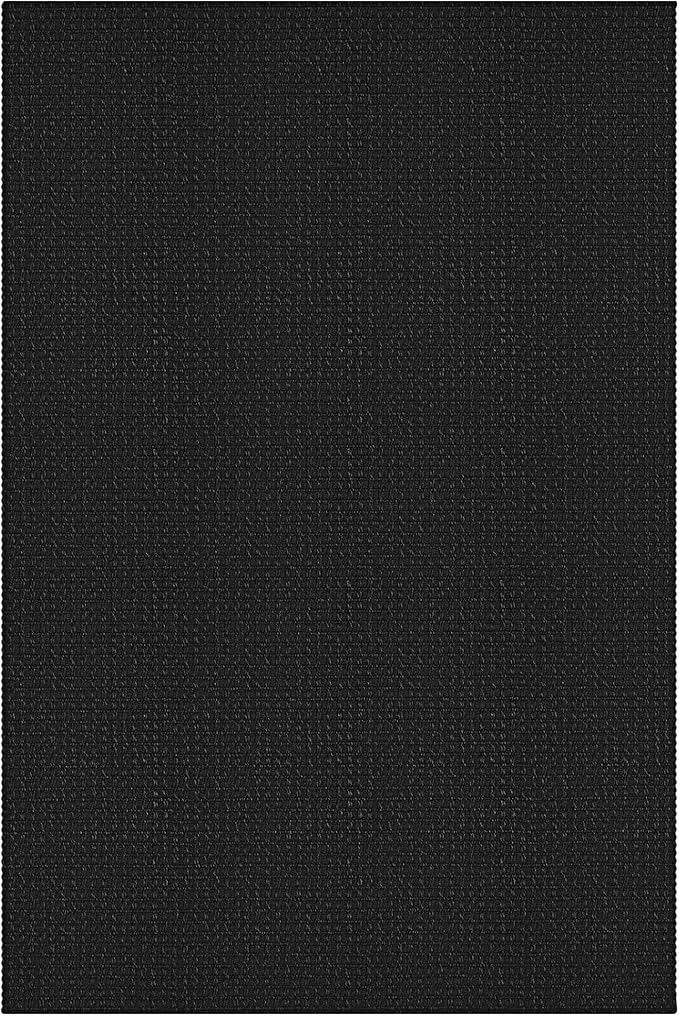 KOZYFLY Runners for Hallways 2x6 ft Washable Kitchen Runner Non Slip Rubber Backed Hall Runners Cotton Entryway Runner Rugs Floor Carpet for Indoor Backdoor Bedroom Kitchen, Black/Dark Grey