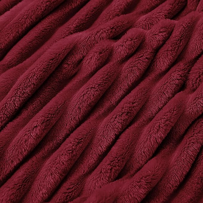 Bedsure GentleSoft Red Full Blanket for Bed - Cozy Soft Blankets for Women, Cute Large Throws for Girls, 84x90 Inches
