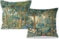 Rustic Spring Forest Pillow Covers 18x18 Double-Sided, Cottagecore Forest Nature Botanical Wildflower Decorative Throw Pillow Covers for Sofa Bed Bedroom Living Room Set of 2