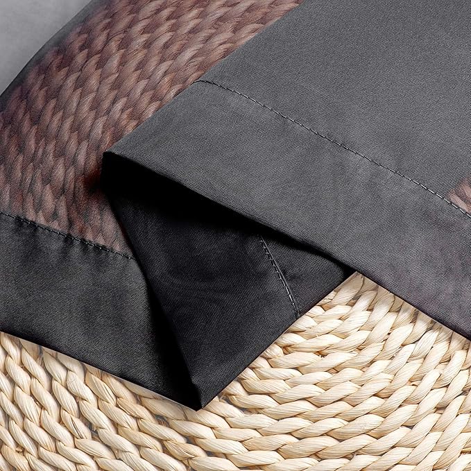 OWENIE Short Black Sheer Curtains 36 Inches 2 Panels Set - Kitchen Tiers Valances Curtains Light Filter Rod Pocket Voile Cafe Curtains for Kitchen Bathroom Small Half Window, 42 in W x 36 in L, Black