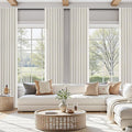 Guken 11 FT Extra Long Boho 100% Blackout Curtains 132 Inch Length 2 Panels Set Back Tab Thermal Insulated Black Out Tall Windows Drapes for High Ceiling Living Room Bedroom, 52x132