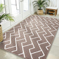 OLANLY Front Door Mat, Non-Slip Rubber Backing, Dirt Resistant and Absorbent, Washable, Easy to Clean Low-Profile Indoor Doormat for Back Door, Entryway, Inside Entrance, 59x35, Brown