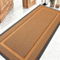 OLANLY Front Door Mat Indoor Outdoor Entrance, Waterproof All-Season, All-Weather Doormat, Sturdy Natural Rubber, Low Profile, Easy Clean Patio Porch Entryway Mat, 59x23, Tangerine Orange