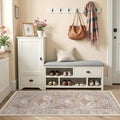 Runner Rug 2x6, Ultra-Thin Entryway Rug Non Slip Washable Rugs for Laundry Room, Runners for Hallways, Vintage Soft Rugs for Living Room, Kitchen, Bedroom(Orange,2'x6')