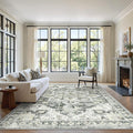zesthome Area Rugs 6x9, Large Rugs for Living Room, Stain Resistant Washable Rug, Rugs for Bedroom with Non Slip Backing, Ultra-Thin Vintage 6x9 Area Rug
