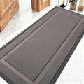 OLANLY Front Door Mat Indoor Outdoor Entrance, Waterproof All-Season, All-Weather Doormat, Sturdy Natural Rubber, Low Profile, Easy Clean Patio Porch Entryway Mat, 59x23, Taupe