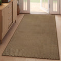 YDKGL 3x5 ft Area Rug Entryway Runner Rug Non Slip Washable, Boho Woven Kitchen Runner Rugs Door Mat Entry Rugs Carpet for Indoor Foyer Backdoor Hallway Floor Bedroom Living Room, Dark Brown/Coffee