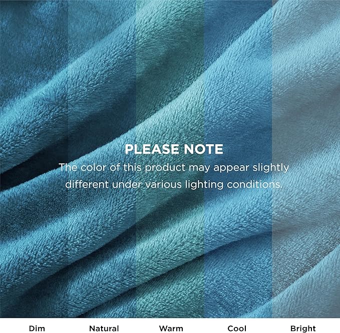 Bedsure GentleSoft Twin XL Fleece Blanket Dorm Bedding - Lightweight Soft Cozy Blankets for Bed, Sofa, Couch, Travel, Camping, Teal Blue, 66"x90"