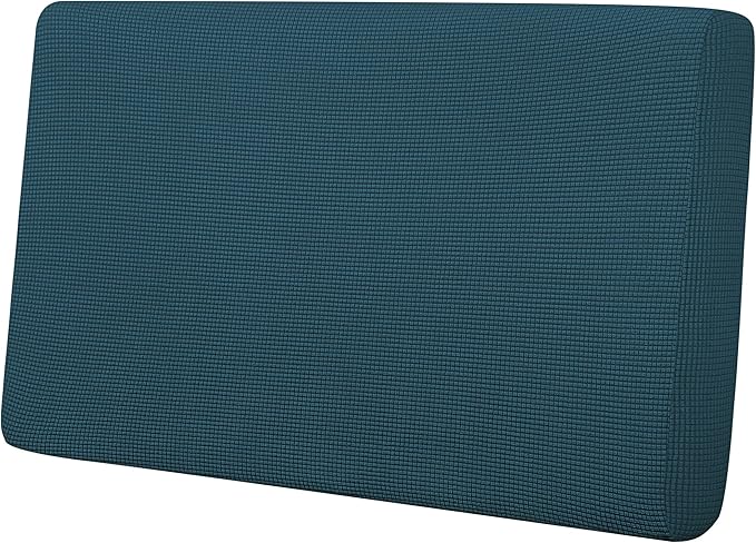 Easy-Going Stretch Loveseat Cushion Cover Sofa Cushion Furniture Protector Sofa Seat Sofa Slipcover Sofa Cover Soft Flexibility with Elastic Bottom(Loveseat Cushion, Deep Teal)