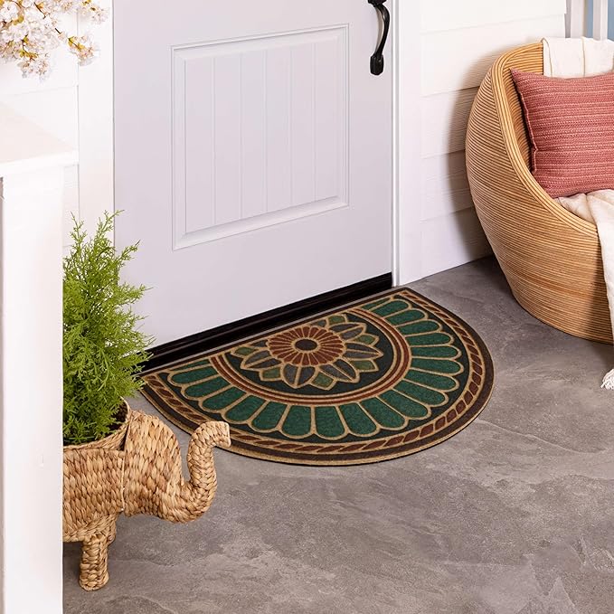 Mohawk Home Swirl Style Casual Ornamental Rust 2' X 3' All Weather Outdoor Door Mat Perfect for Porch, Garage
