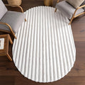 Nuloom SuperiorWash Collection Kai Off-White, 5' x 7'6" Oval, Soft and Cozy, High Traffic, Stain Resistant, Easy Clean, Durable Washable Area Rug for Bedroom, Living Room, Dining, Den, Foyer, Entryway