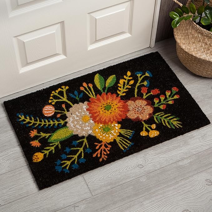 Now Designs Goldenbloom Doormat - Durable, Stylish Entryway Mat for Home and Garden