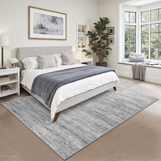 Washbale Rugs 3x5 Ultra Soft Area Rug, Non Slip Indoor Entryway Rugs, Stain Resistant Area Rugs for Living Room Dining Bedroom，Modern Abstract Home Decor Small Rug