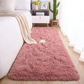 Chicrug Soft Runner Rug for Bedroom Living Room Plush Fluffy Rug 2x8 Feet, Shag Furry Runner Carpet Non Shedding for Nursery Children Kids Girls Room Home Decorative, Blush