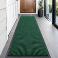 OLANLY Front Door Mat Indoor Outdoor Entrance, Waterproof Heavy Duty Doormat, Fade Resistant, Low Profile, Easy Clean Patio Porch Welcome Floor Mats for Entry, 59x20, Green